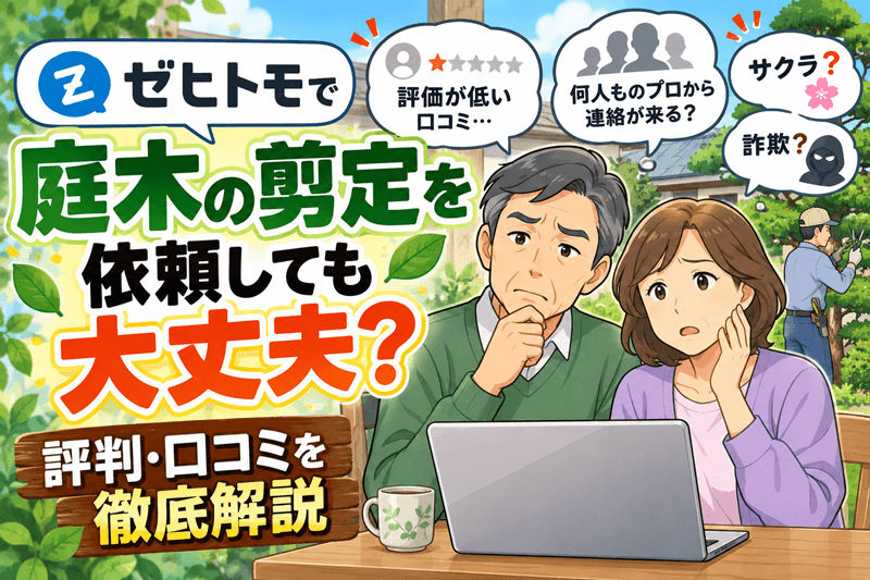 ゼヒトモの評判は？悪い口コミの正体と庭木の剪定で使う前の確認点